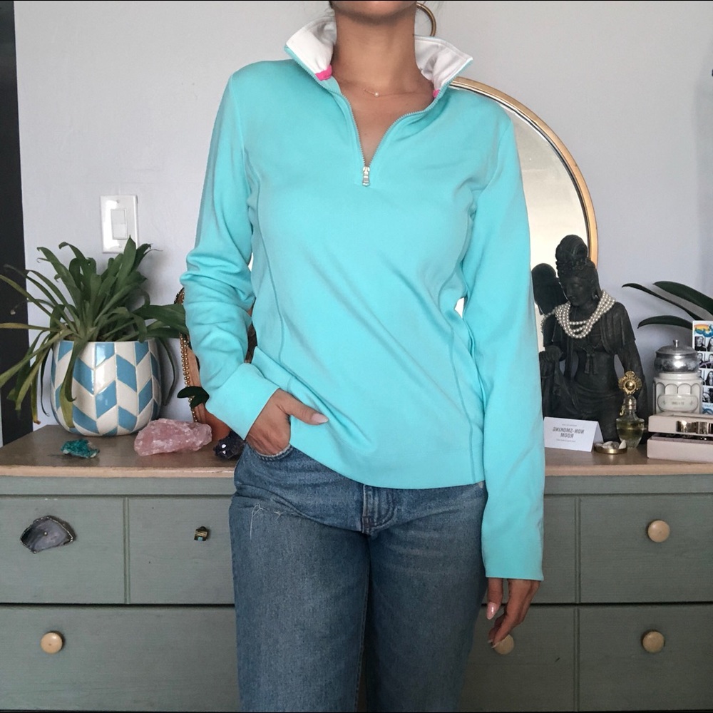 Mint 1/2 zip sweatshirt